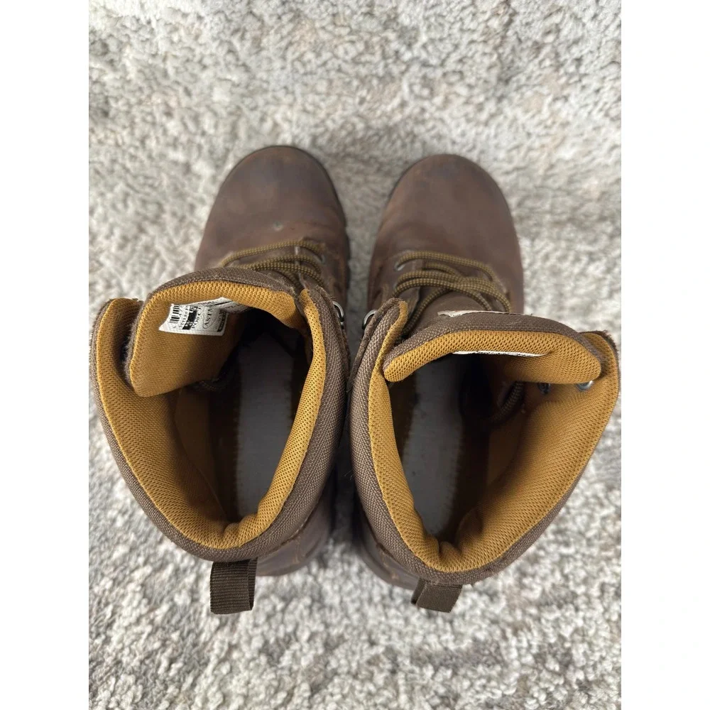 Carhartt Size 9 Waterproof EH Composite Toe Work Hiking Boots Brown Mens